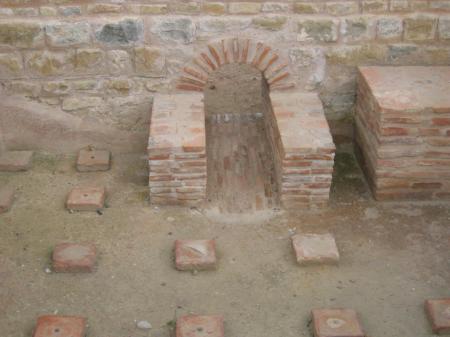 Système de chauffage romain par le sol