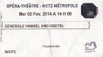 l'ot de metz joue "hÄnsel und gretel" du 07 au 11.02.2014.